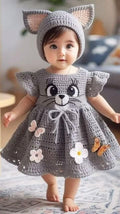 baby dress and bonnet sewing pattern PDF