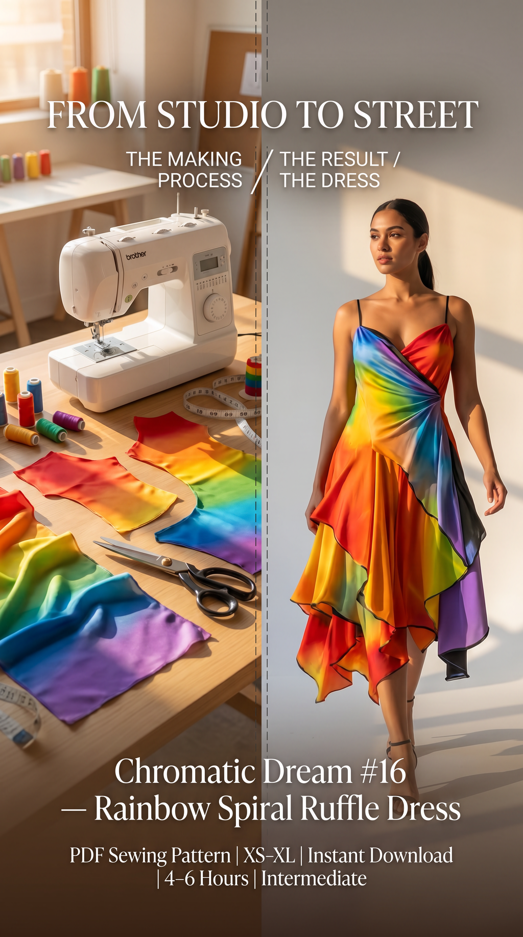 Starfish Bloom Strapless Dress PDF Pattern